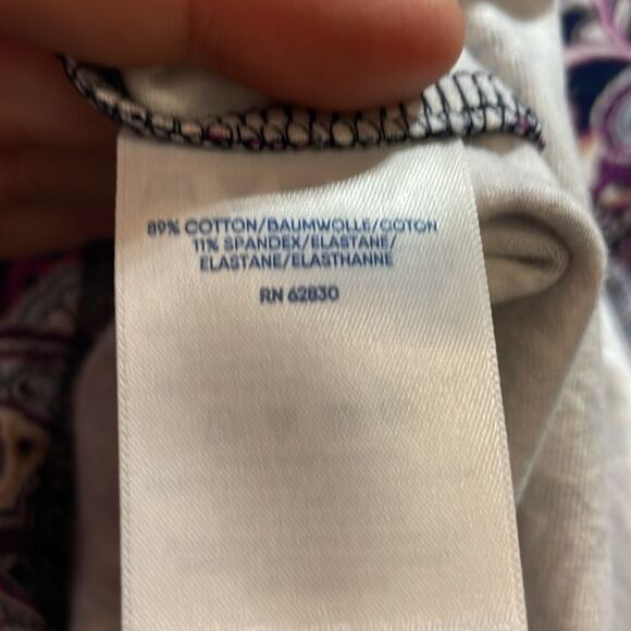 Lands' End Women's Starfish Mid Rise Straight Leg Elastic Waist Pull On Pants - Picture 12 of 15